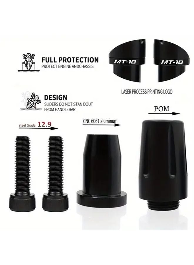 Golden Frame Sliders Crash Protectors for Yamaha MT10 MT10SP FZ10 2016 2024 - Image 4